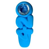 wholesale 420 silicone pipe blue 3