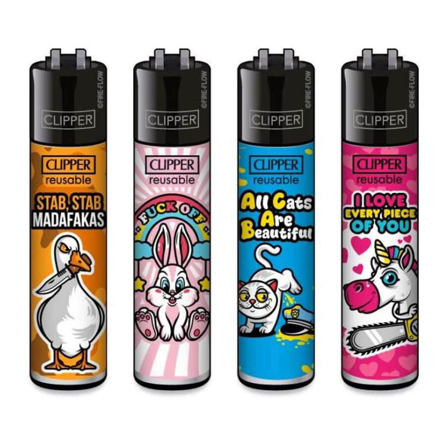 wholesale clipper lighters mix slogan 7