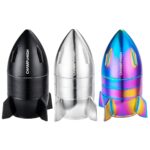 Champ High Mini Grinder in Metallo a Forma di Astronave 50 mm 4 Parti Champ High Mini Spaceship Metal Grinder 50mm 4 Parts