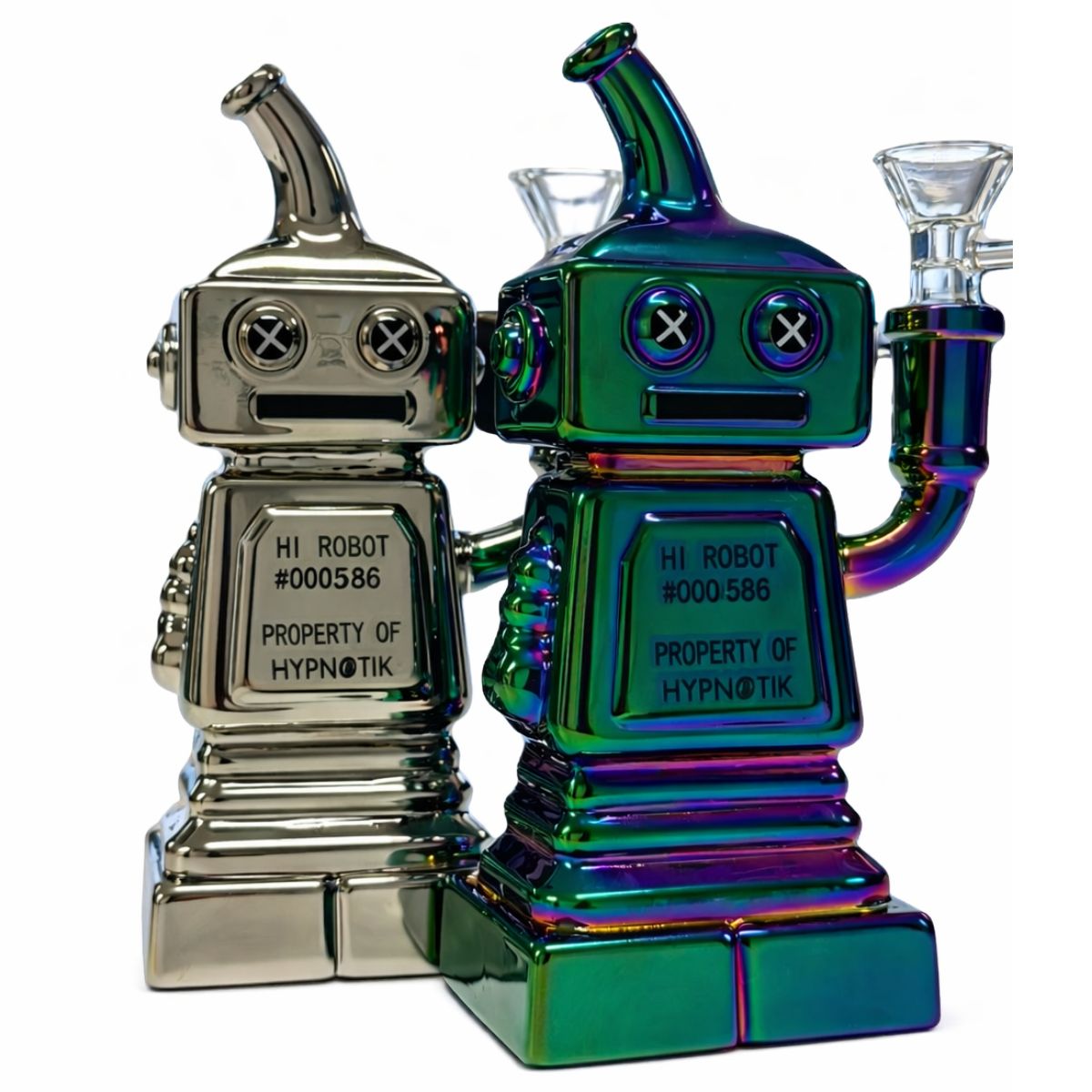 Hi Robot Glass Bong 16cm Hi Robot Glass Bong 16cm