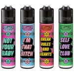 Clipper Classic Large Girly Slogan 3 (48 pz/display)