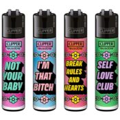 Clipper Classic Large Girly Slogan 3 (48 pz/display)
