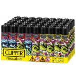Clipper Monkey King Accendini Skulls (48 pz/display) Clipper Monkey King Lighters Skulls (48pcs/display)