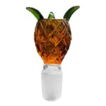 Braciere per Bong in Vetro Ananas Ambra 18mm glass bowl pineapple