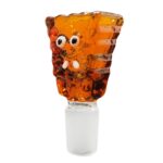 Braciere per Bong in Vetro Spugna Cartone Animato Ambra 18mm glass bowl sponge amber