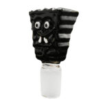 Braciere per Bong in Vetro Spugna Cartone Animato Nero 18mm glass bowl sponge black