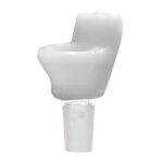 Braciere per Bong in Vetro Toilette Bianca 18mm toilet glass bowl