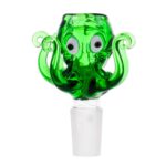 Braciere per Bong in Vetro Polipo Verde 18mm wholesale glass bowl octopus green