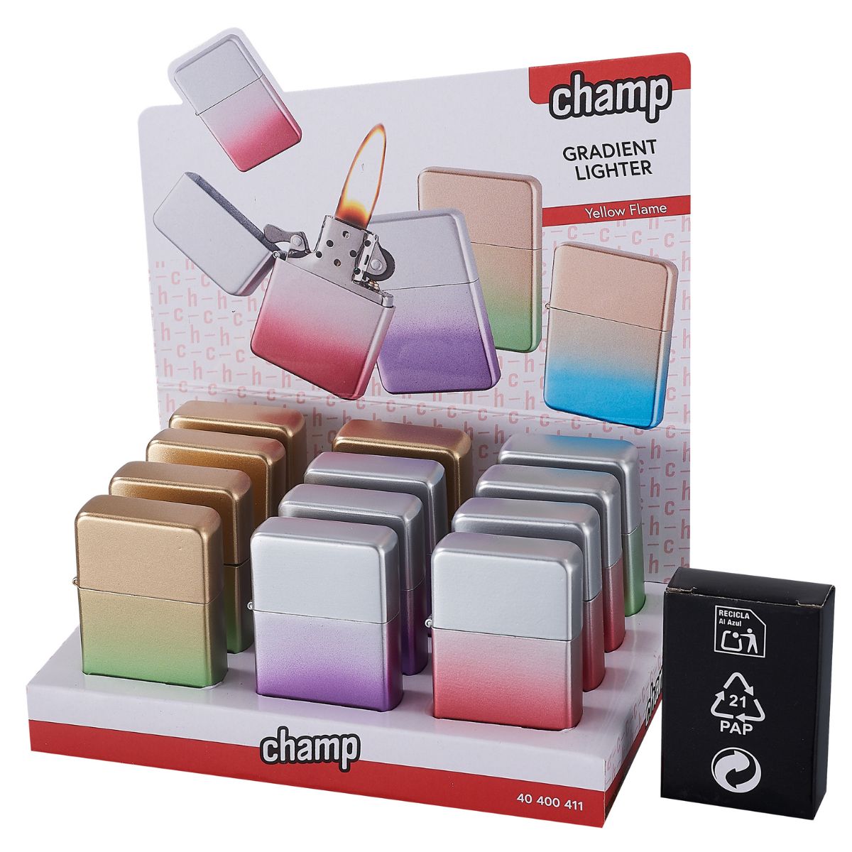 Champ High Gradient Accendino Spray a Gas (12 pz/display) Champ High Gradient Accendino Spray a Gas (12 pz/display)
