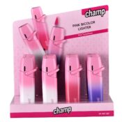 Champ High Pink Bicolar Turboflame Lighter 12pcsdisplay 1