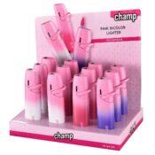 Champ High Accendino Turboflame Rosa Bicolore (12 pz/display)