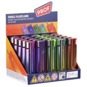 Prof Accendino Jetflame Effetto Metallo Dusk Color (25 pz/espositore)