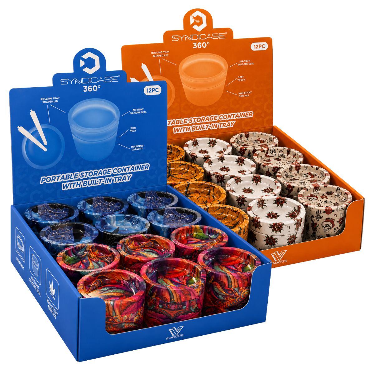 V-Syndicate Syndicase 360 Vassoio per Rollare con Scatola di Latta Portaoggetti (12 pz/display) V-Syndicate Syndicase 360 Vassoio per Rollare con Scatola di Latta Portaoggetti (12 pz/display)