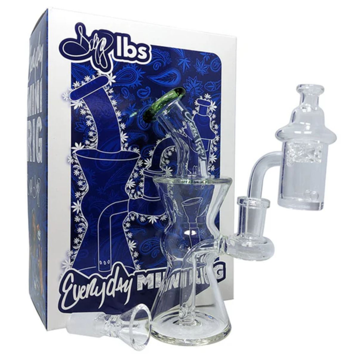 DOGG LBS Everyday Set Mini Rig Pipa ad Acqua Colori Assortiti da 6″ DOGG LBS Everyday Set Mini Rig Pipa ad Acqua Colori Assortiti da 6″