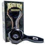 Death Row Records Pipa a Mano in Metallo Nero 2 Pezzi Facile da Pulire 11,2 cm Death Row Records Pipa a Mano in Metallo Nero 2 Pezzi Facile da Pulire 11,2 cm