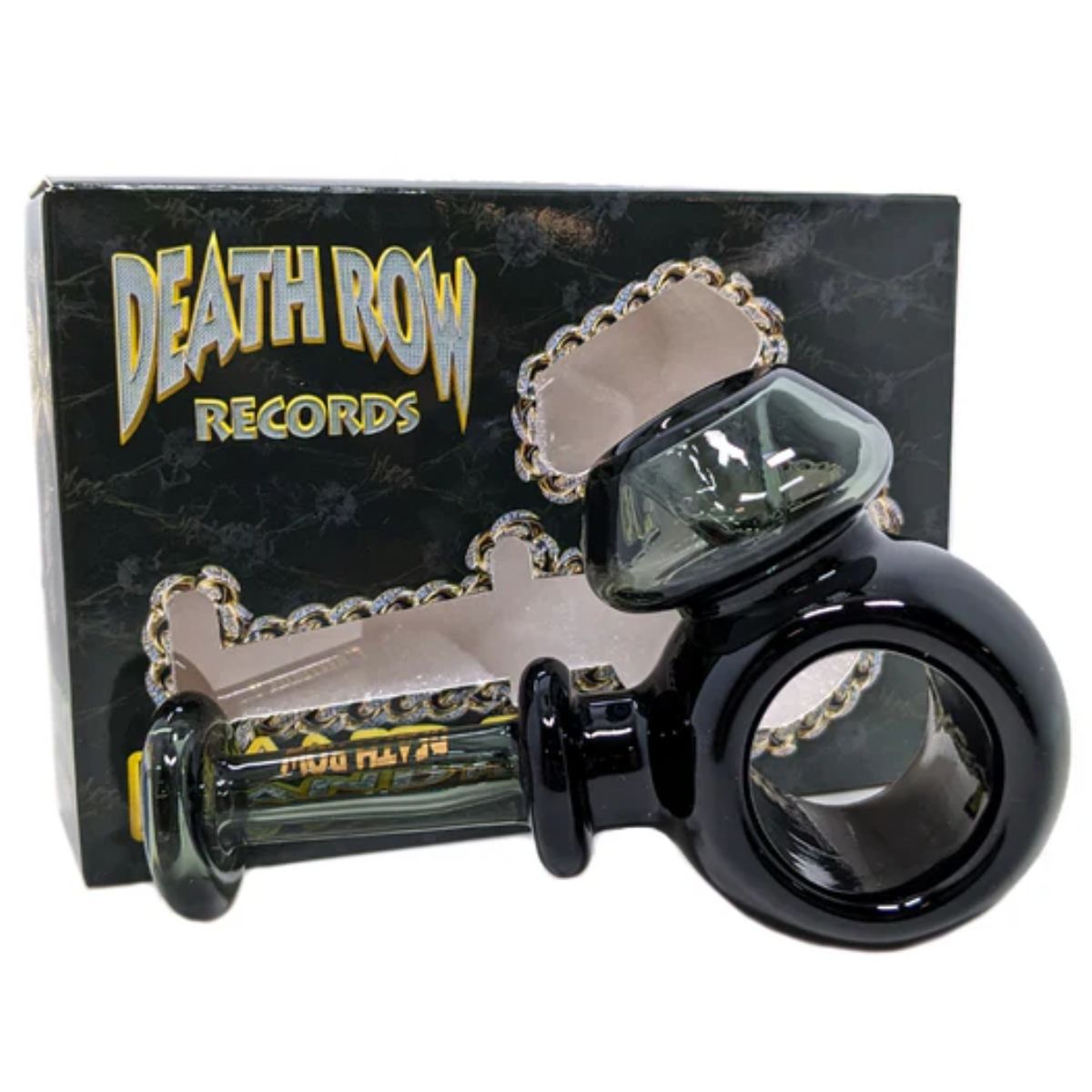 Death Row Records Pipa a mano Smoke Ring da 4″ Death Row Records Pipa a mano Smoke Ring da 4″